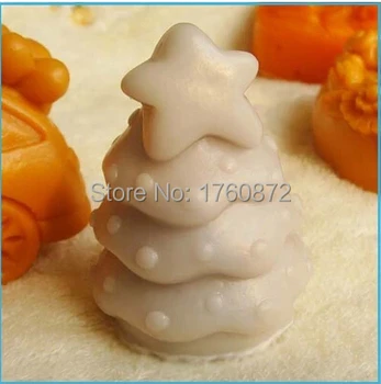 Transport gratuit Vinde fierbinte pomul De Crăciun/star Modelare săpun mucegai silicon tort mucegai fondant de ciocolata mucegai săpun manual mucegai