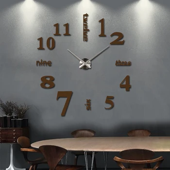 Noul ceas de perete ceas ceasuri reloj de pared acasă decorare perete clcoks 3d acril autocolant special Living Ac