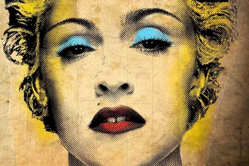Tesatura panza poster personalizat de imprimare (cadru disponibil) cantareata Madonna PRW139 pentru perete camera decor decor decor acasă
