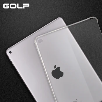 GOLP caz pentru iPad aer 2 acopere, TPU moale capacul de protecție pentru iPad 6 caz, de Cristal Clar Spate Transparent pentru iPad aer 2