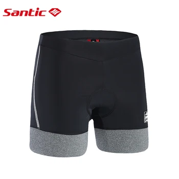 Santic Femei Ciclism Căptușit pantaloni Scurți Coolmax 4D Pad rezistent la Șocuri Luna-Textura SANTIC R-SIMT L7C05089