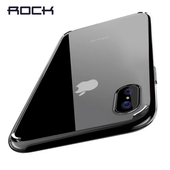 Pentru iPhone x Caz, Piatra de Cristal clar de protecție slim PC caz rezistent la socuri pentru iPhone x 5.8 inch
