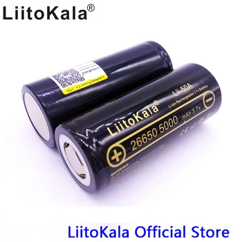 3pcs HK LiitoKala lii-50A 26650 5000mah baterie cu litiu 3.7 V 5000mAh 26650 acumulator potrivit pentru flashligh NOI