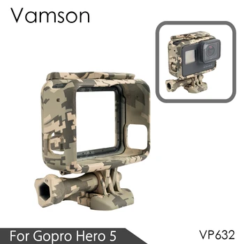 Vamson pentru Gopro hero 5 Accesorii Camuflaj Protectie Carcasa Cazul deschidere Laterală cu Șurub pentru Gopro Hero 5 VP632