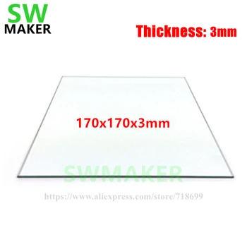 SWMAKER Sticlă Borosilicată Pat 170x170mm pentru Lulzbot mini imprimantă 3D piese