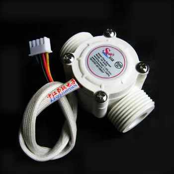Debitmetru Ssensor Apă de Carburant Debitmetru Contor Indicator cu sonda de temperatura Piscină 1-30L/Min G3/4 DN20
