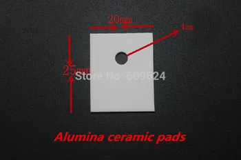 (20buc/lot) 20x25x1mm Alumină ceramică tampoane termic conductiv foliei de izolare rezistent la temperaturi ridicate radiatorul PENTRU a-247