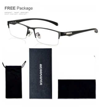 WEARKAPER Multifocală Progresivă ochelari Fotocromatică ochelari de citit Flexibile Temple Picioare Cadru Jumătate de sex Masculin Prezbiopie