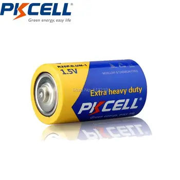 6 x PKCELL R20 Non-reîncărcabile Baterii Zinc Carbon 720MIN 1.5 V D unică folosință R20P Batteria