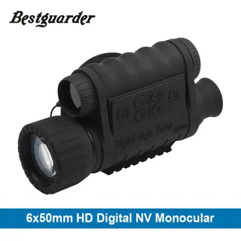 6x50mm HD Digitale de Vânătoare Monocular Night Vision Goggles GPS LCD Infraroșu IR Telescop 5mp domeniul de Aplicare de Noapte Riflescope Noapte obiective Turistice