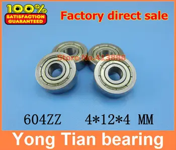 50pcs/lot Fabrica de vânzare directă 604 Z 604Z 604ZZ 604-2Z R1240ZZ 80014 4*12*4 mm de Înaltă calitate miniatură deep groove ball bearing