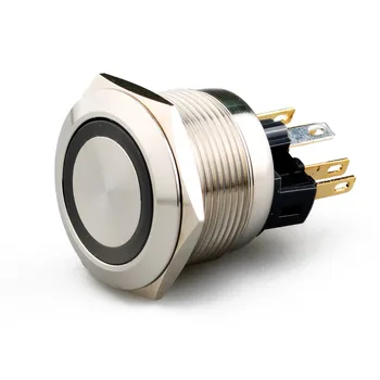 LED-uri buton comutator de moment de tip 22mm inel iluminat 1NO1NC IP67