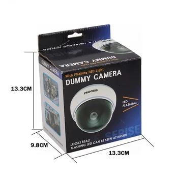 Camera de Securitate de origine Material ABS Falsa Dummy Camera Emulational Camera Cctv Dome de Interior, de Exterior Cu LED Intermitent Lumina