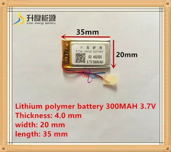 3.7 V baterie litiu-polimer 042035 402035 300MAH MP3 MP4 MP5 baterie baterie setul cu cască Bluetooth