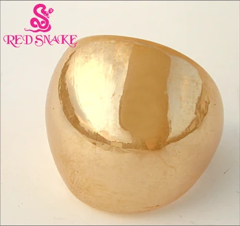 ȘARPE ROȘU de Moda Inel Pur Manual de Aur-culoare Perla luciu Sticla de Murano, Inele
