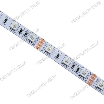 50m/Lot Bandă LED 5050 SMD 60Leds/m 12V DC flexibile cu led-uri panglică neon banda led rgb 5050 Rosu/Verde/Albastru/Alb/RGB/Galben