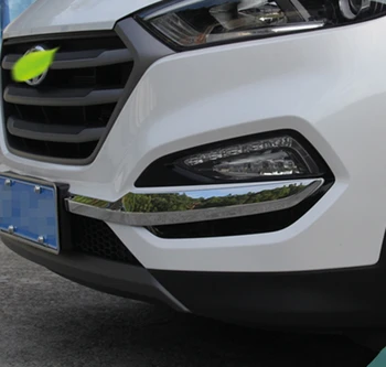 Pentru Hyundai Tucson 2016 2017 Fața Inferioară a Barei de protecție bătător la ochi Benzi Foglight Pleoapa Acoperă Ornamente Decor 2 buc Accesorii Auto