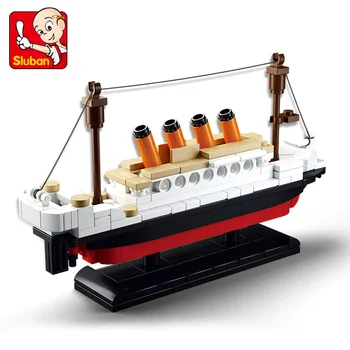 Modelul S Compatibile cu Lego B0576 194pcs Titanic Barca Modele de Kituri de constructie Blocuri Jucarii Hobby Hobby-uri Pentru Băieți și Fete