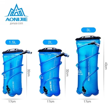 Aonijie1.5L 2L 3L Portabil TPU Pliere Apa de Hidratare vezicii Urinare Geanta pentru Ciclism Pistă de Alergare Drumeții Apă Potabilă Saci