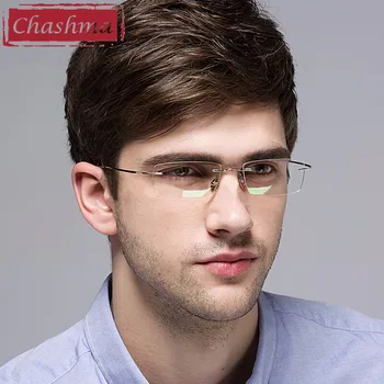Titan Ochelari de armacao para oculos de grau Fara rama din Aliaj de Titan Ochelari Cadru Optic Ochelari Rame pentru Femei și Bărbați