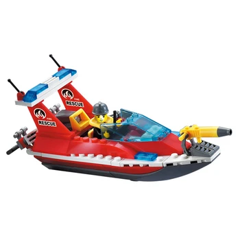 404pcs Oraș Nou Foc Elicopter Barca de Salvare pe Mare 905 Mare Model Blocuri Unitatea de Răspuns Jucarii pentru Copii Compatibile cu Lego