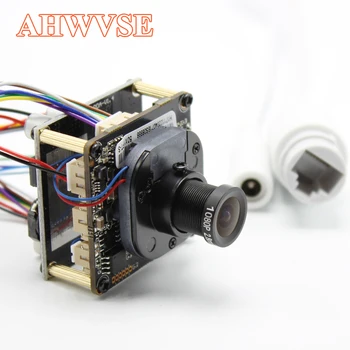 AHWVE Vedere Largă 2.8 mm Lens Camera IP POE module de Bord cu IRCUT RJ45 Cablu DIY CCTV Mobile APP XMEYE 960P 1080P 2MP ONVIF H264