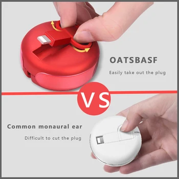 OATSBASF 2 In 1 USB Cablu Micro USB & Tip c pentru Samsung, Xiaomi, Huawei Retractabil Usb Portabil C Pentru Android Cablu de Date