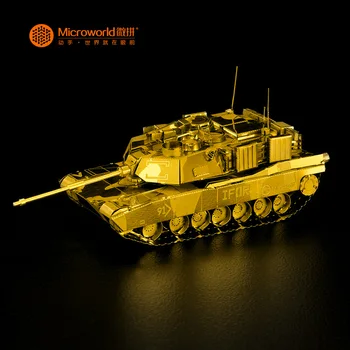 TANC M1 ABRAMS model DIY tăiere cu laser puzzle model 3D Nano metal Puzzle Jucării pentru adulți Cadou cu transport gratuit