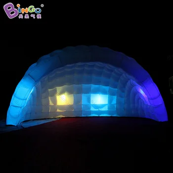 De vânzare la cald 5.5X3.5 Metri gonflabile petrecere dome cort 16 culori schimbare de iluminat cu LED gonflabile cort iglu pentru jucărie distractiv corturi