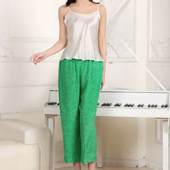 Nou femei pantaloni casual toamna devreme Zen stil de bumbac crepe de chine liber elastic talie pantaloni transport gratuit