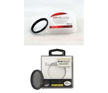 2 în 1 NiSi 40mm Slim Circular de Polarizare Filtru CPL + 40MM Filtru UV Obiectiv Protector Pentru Fujifilm Fuji X10 X20
