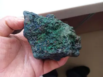 565.7 g NATURALE Albastru AZURIT Crystal &VERDE MALACHIT Minerale-Specimen