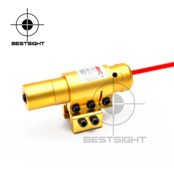 Red Dot Laser W/ Montare Pentru 20mm Picatinny & 11mm Șine Compact Reglabil Arma Airsoft Pusca de Aur de Culoare