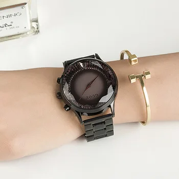 GUOU Brand de Lux Ceasuri Femei 30M rezistent la apa de Moda Cuarț Femei din oțel inoxidabil trupa Stras ceasuri de mana relojes