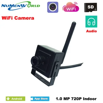Mini Wireless IP cam 720P HD SD P2P 802.11 b/g/n wifi Camera IP de rețea Micro TF Card Camera de Supraveghere audio IOS&Android APP
