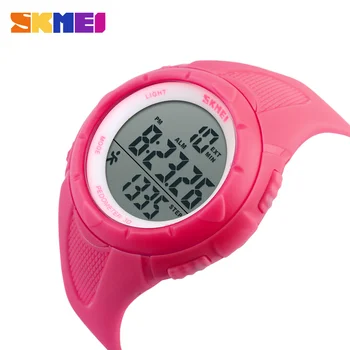 SKMEI Pedometru Femei Digitale Ceasuri de mana cu LED de Sănătate Ceasuri Sport Impermeabil Fete Pentru Cadou Alarm Chrono Ceas cu Calendar 1108