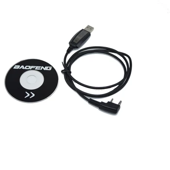 Baofeng USB de Programare, cum ar Cablu CD cu drivere Pentru UV-5R UV-5RE Pofung 888S UV-82 UV-B5 Două Fel de Radio Walkie Talkie Fierbinte de Vânzare