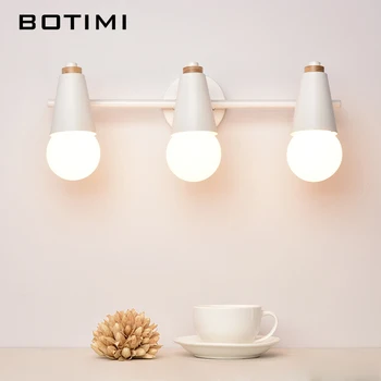 BOTIMI Nordic LED-uri de Lumină Oglindă Moderne Lampă de Perete Pentru Baie Face Dressing de Interior Tranșee de Perete Corpuri de Iluminat