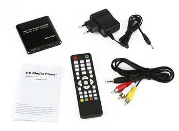 Full HD 1080P Media Player Centru MultiMedia Player Video cu HDMI, VGA, AV, USB, SD/MMC-Mpeg2 HD Surpport mkv H. 264 MP021