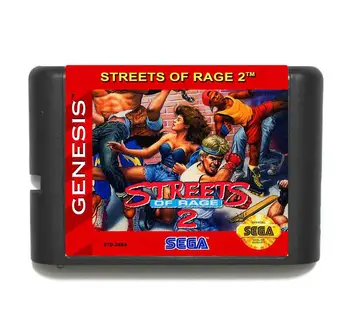 Strada De Furie 2 16 biți MD Carte de Joc Cu Cutie de vânzare cu Amănuntul Pentru Sega Mega Drive