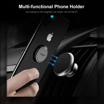 FLOVEME Universal Metal Inel Suport de Telefon Pentru iPhone X 8 Magnetic Puternic de Adsorbție de 360 Stand Mobil Pentru Samsung Xiaomi