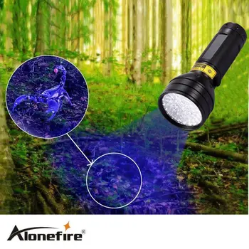 Alonefire 3AA 395NM UV uv Blacklight 8W 51 Lanterna LED-uri Lanterna Lampa Cu AA Baterie