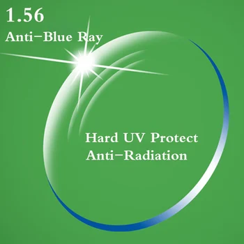 1.56 Index CR-39 Asferice baza de Prescriptie medicala Ochelari, Lentile de Miopie Miopie Lentile UV Proteja Anti-Raze Albastre Anti-Radiații YQ155