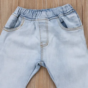 Imbracaminte Copii, Blugi Copii Pentru Copii Copilul Fata De Clopot-Fund Pantaloni Denim Blugi Largi Picior Pantaloni De Moda Noua