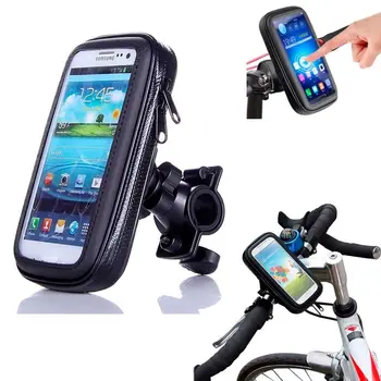 Rezistent la apa Biciclete Motociclete Biciclete Ghidon Mount Titularului Caz Pentru Telefon Mobil dimensiune Interioară 168*92*25mm