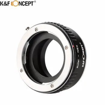K&F CONCEPT pentru QBM-NEX Lentilă aparat de Fotografiat Inel Adaptor din Alamă și Aluminiu Pentru Rollei QBM Muntele Obiectiv pentru Sony E Mount Corpul Camerei