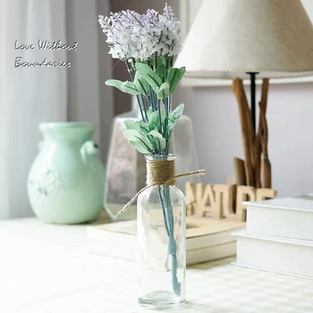 Provence, lavanda DIY planta simulare flori Artificiale, flori de Mătase decor de masă, bar, acasă, en-gros, 5x3=15 flori