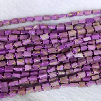 Natural Autentic Prime Minerale Violet Phosphosiderite de Mână Tăiat Nugget Formă Liberă Loose Dur, Mat, Margele Fatetate de 5-7mm 15