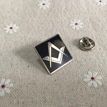 10buc pătratului și fără G Greu de Email Ace Fellowcraft Masonice Francmason Pin Rever Insigne, Broșe Placat cu Nichel