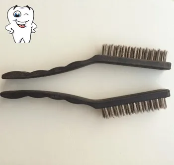 2 BUC Dentare sârmă din oțel Inoxidabil perie mâner de plastic Folosit pentru a curăța dentare, aparate dentare instrument de materiale dentare orale consumabile